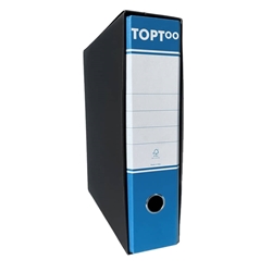 Registratore TOPToo con custodia - commerciale - dorso 8 cm - 23x30 cm - azzurro - conf. 6