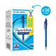 Penne a sfera a scatto Flexgrip Papermate - blu - tratto 0,4 mm - conf. 30+6 GRATIS