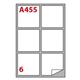 Etichette adesive - Markin - 9,91x9,31 cm - angoli arrotondati - 6 etichette/ff - conf. 600
