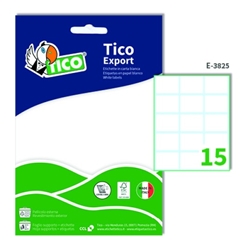 Image of Etichette adesive - Tico Export - 3 8x2 5 cm - 15 etichette/ff - con031