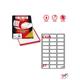 Etichette adesive - Markin - 5,6x2,8 cm - angoli arrotondati - 27 etichette/ff - conf. 2700
