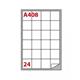 Etichette autoadesive - Markin - 4,75x4,65 cm - angoli arrotondati - 24 etichette/ff - conf. 2400