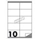 Etichette adesive con margine - Markin - 10,5x5,7 cm - 10 etichette/ff - conf. 1000
