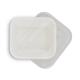 Coperchi in PET per vaschette - ecoCanny - bianco - 12,5x14,3x0,8 cm - conf. 100