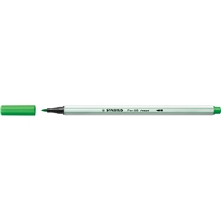 Pennarello Stabilo Pen 68 brush - punta a pennello - M 1 mm verde chiaro 568/33- conf. 10