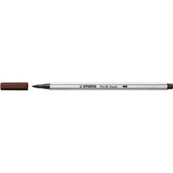 Pennarello Stabilo Pen 68 brush - punta a pennello - M 1 mm bruno 568/45- conf. 10