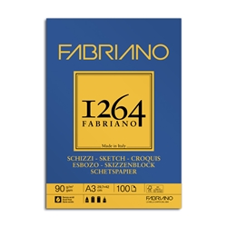 Image of Blocco collato Fabriano 1264 schizzi 90 g A3031