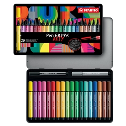 Pennarello Stabilo Pen 68 Max punta scalpello - conf. 20