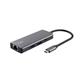Adattatore multiporta Trust USB-C 6in1 in alluminio argento - 24968