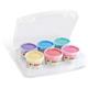 Tempera a dita Primo 100 g - valigetta 6 colori perlati assortiti in vasetti in polipropilene - 229TPD100SP- conf. 6
