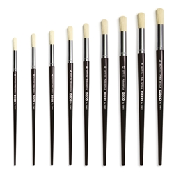 Pennelli Deco manico corto punta tonda - N° 10 - conf. 12