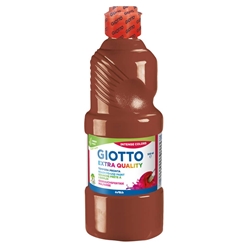 Tempera pronta Giotto Extra Quality in flacone 500 ml marrone - F532828