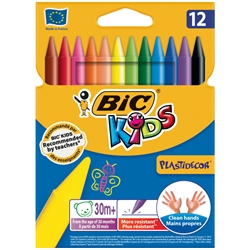 Pastelli in plastica BIC Kids Plastidecor - conf. 12