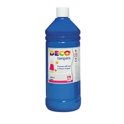 Tempera Deco Deco in flacone da 1000 ml blu cyan 08808/21