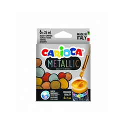 Tempera pronta superlavabile Carioca 25 ml - conf. 6
