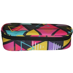 Image of Astuccio ovalino con cerniera piccolo Donau 21x5 5x10 5 cm motivo tri031