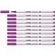 Pennarello Stabilo Pen 68 brush - punta a pennello - M 1 mm lilla 568/58- conf. 10