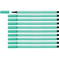 Pennarelli Stabilo Pen 68 tratto 1 mm verde ghiaccio 68/13- conf. 10