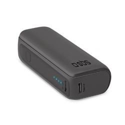 Powerbank SBS 5.000 mAh - 2x Type-C + USB - 10 W - nero TTBB5000MINIK