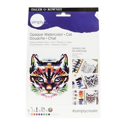 Set activity pittura guazzo Daler Rowney Simply gatto D126100112