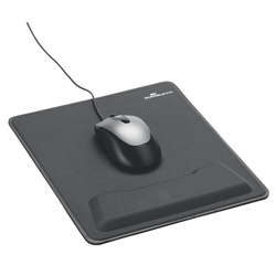Tappetino per mouse rettangolare con supporto per polso Durable Ergotop® nero 5703-58