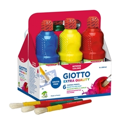 Tempera pronta Giotto Extra Quality in flacone 500 ml - conf. 6