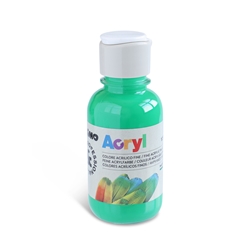 Colore acrilico Primo in bottiglia PET con tappo dosatore 125 ml - 610 verde brillante - 402TA125610