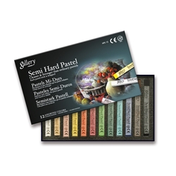 Pastelli semi duri quadrati CWR Gallery colori assortiti - conf. 12