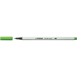 Pennarello Stabilo Pen 68 brush - punta a pennello - M 1 mm verde foglia 568/43- conf. 10