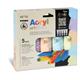 Colore acrilico Primo in bottiglia PET con tappo dosatore 75 ml tinte pastello - conf. 5