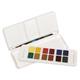 Acquerelli Daler Rowney Aquafine travel set 12 colori assortiti + 1 pennello - D131900001- conf. 12