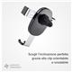 Supporto smartphone universale a clip SBS da bocchetta aerazione con funzione gravity nero - TESUPPCLIPGRAVK