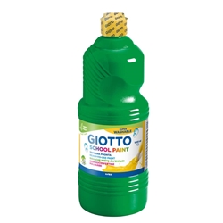 Tempera pronta Giotto School Paint in flacone 1 L verde - F535512