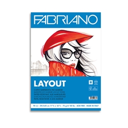 Blocco belle arti Fabriano Layout 75 g - 70 fogli A3 - 19100506