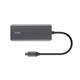 Adattatore multiporta Trust USB-C 6in1 in alluminio argento - 24968
