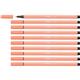 Pennarelli Stabilo Pen 68 tratto 1 mm albicocca 68/26- conf. 10