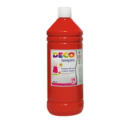 Tempera Deco Deco in flacone da 500 ml rosso scarlatto PF550/29