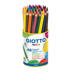 Matite colorate Giotto Mega - conf. 48