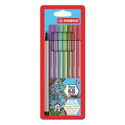 Pennarelli Stabilo Pen 68 tratto 1 mm - conf. 8