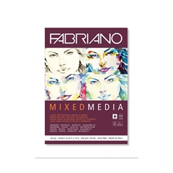 Blocco belle arti Fabiano mixed media 40 fogli A4 - 250 g - 19100381