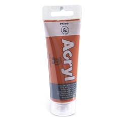 Colore acrilico Primo in tubetto in polietilene 75 ml - 730 terra di Siena bruciata - 420TA75730