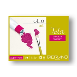 Blocco carta per pittura a olio TELA 300 g - 10 fogli 30x40 cm - 68003040