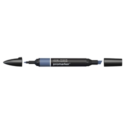 Pennarelli doppia punta Winsor&Newton midnight blue B624 - 0203401