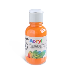 Colore acrilico Primo in bottiglia PET con tappo dosatore 125 ml - 250 arancio 402TA125250