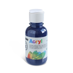 Colore acrilico Primo in bottiglia PET con tappo dosatore 125 ml - 521 blu notte - 402TA125521