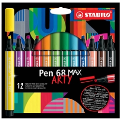 Pennarello Stabilo Pen 68 Max punta scalpello - conf. 12