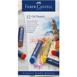 Pastelli a olio Faber-Castell Oil Pastels Creative Studio colori assoriti - conf. 12