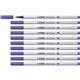 Pennarello Stabilo Pen 68 brush - punta a pennello - M 1 mm viola 568/55- conf. 10