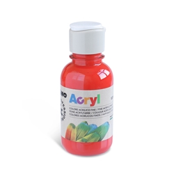 Colore acrilico Primo in bottiglia PET con tappo dosatore 125 ml - 300 rosso vermiglio - 402TA125300
