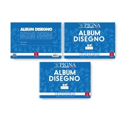 Album da disegno Pigna Kids - 17x24 cm 80 g/m² pagine bianche - 32 ff - conf. 10